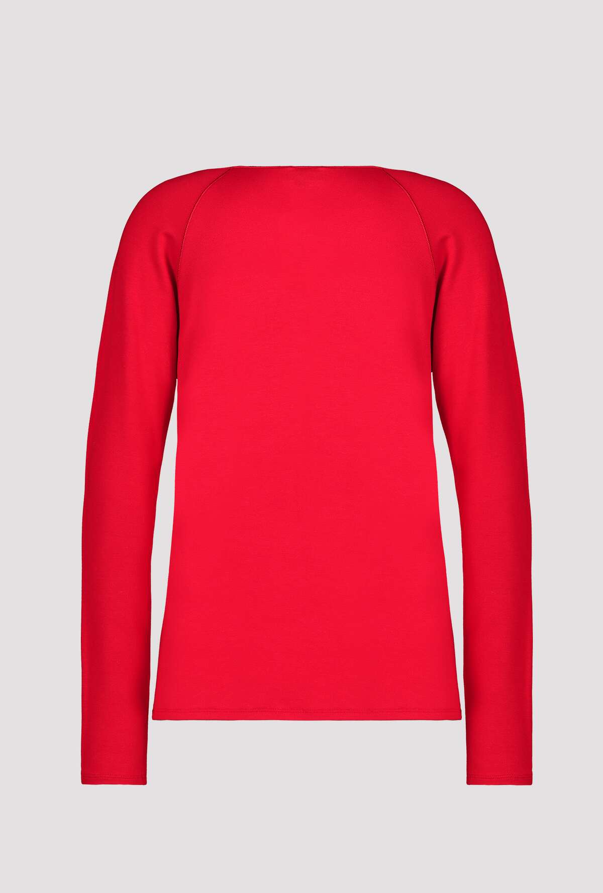 Monari Unifarbenes Langarm Jersey Shirt mit Rundhals | mode weber